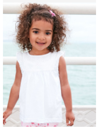 Pretty Embroidered Top white