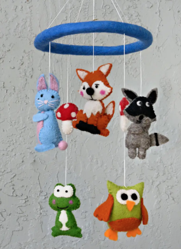 The Winding Road Mobile - woodland animals