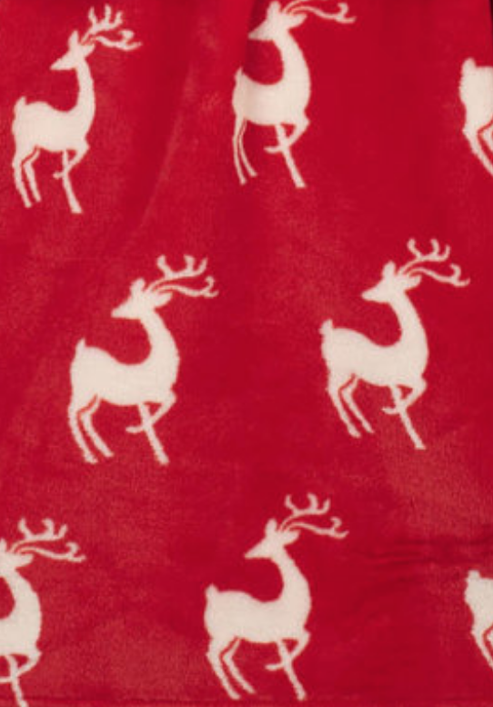 Mistletoe Deer Fleece Robe