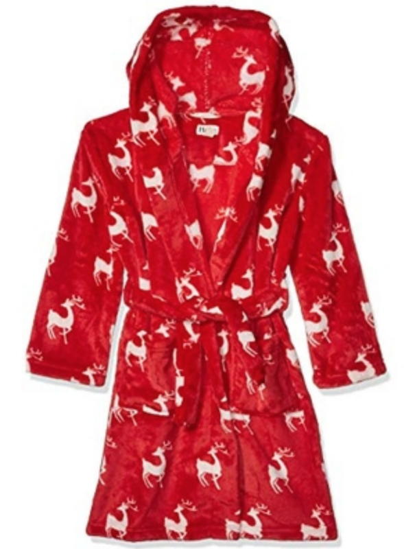 Mistletoe Deer Fleece Robe