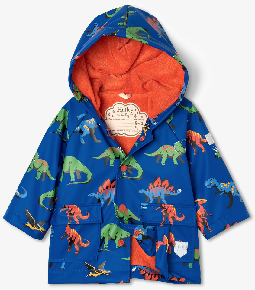 Friendly Dinos Baby Raincoat