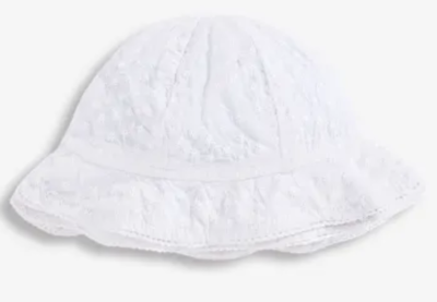 Broderie Anglaise sunhat white