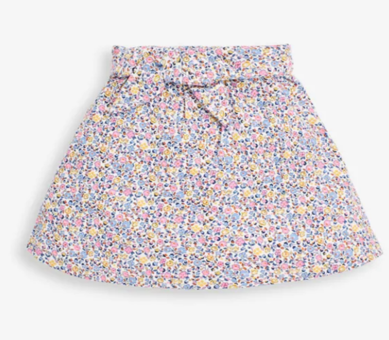 pretty printed skort yellow ditsy