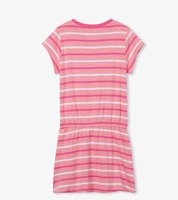 Hearts Front Pocket Drop Waist Dress