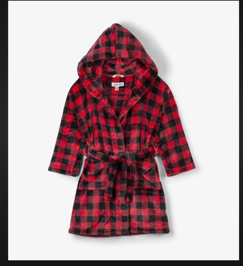 Buffalo plaid Fleece Robe