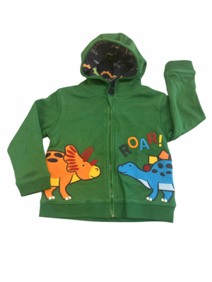 Jojo Green Multi Dino Hooded Sweatshirt