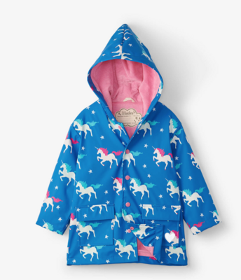 Hatley Twinkle Unicorns Color Changing Raincoat