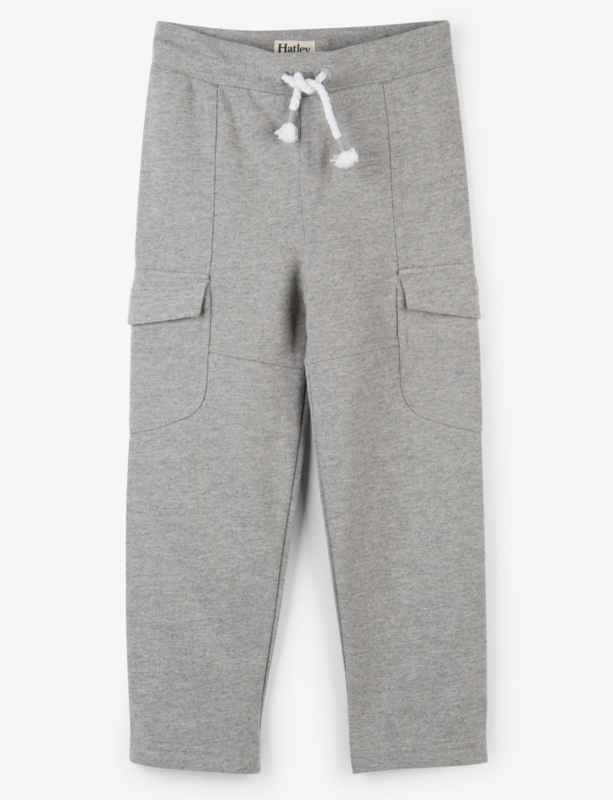 Grey cargo joggers