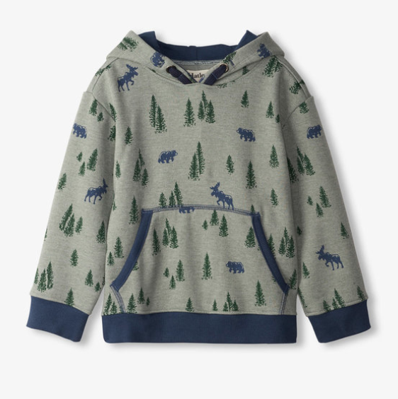 Pine forest pull over hoodie
