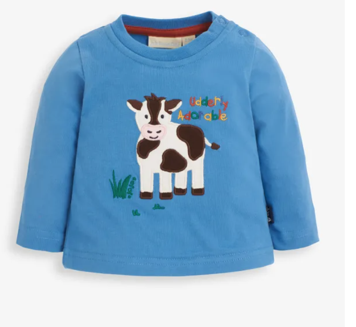 Udderly Adorable Baby Top  BLU612