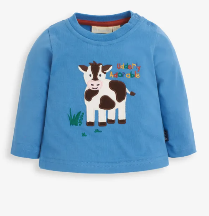 Udderly Adorable Baby Top  BLU36