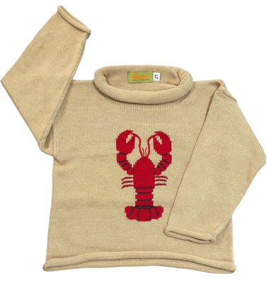 Claver lobster roll neck sweater sand