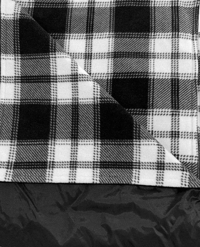MROB Black/Black&amp; Grey Plaid Family size