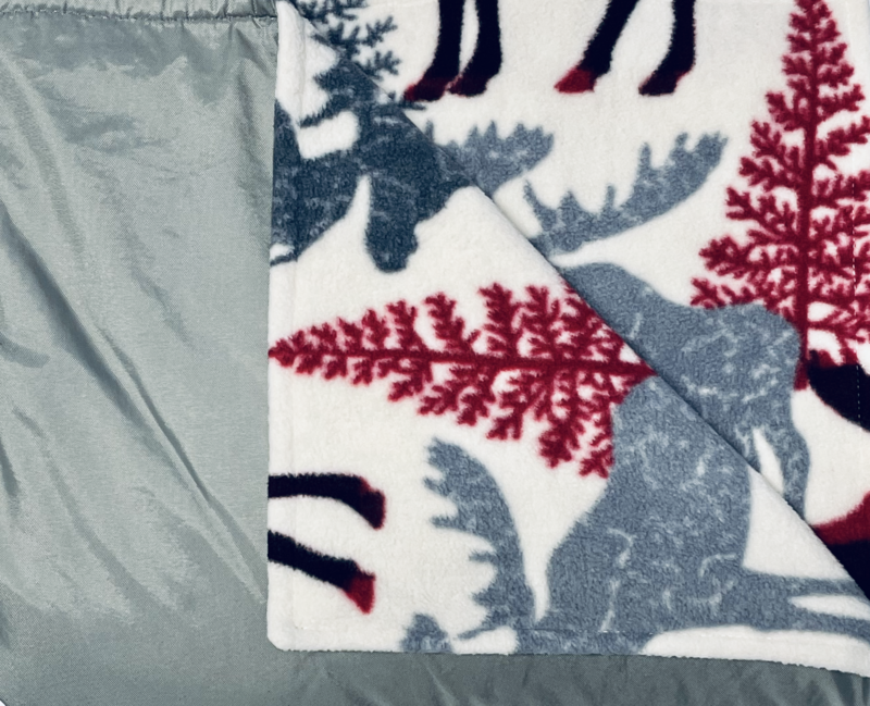MROB Grey /Red Moose w/trees-Family Size