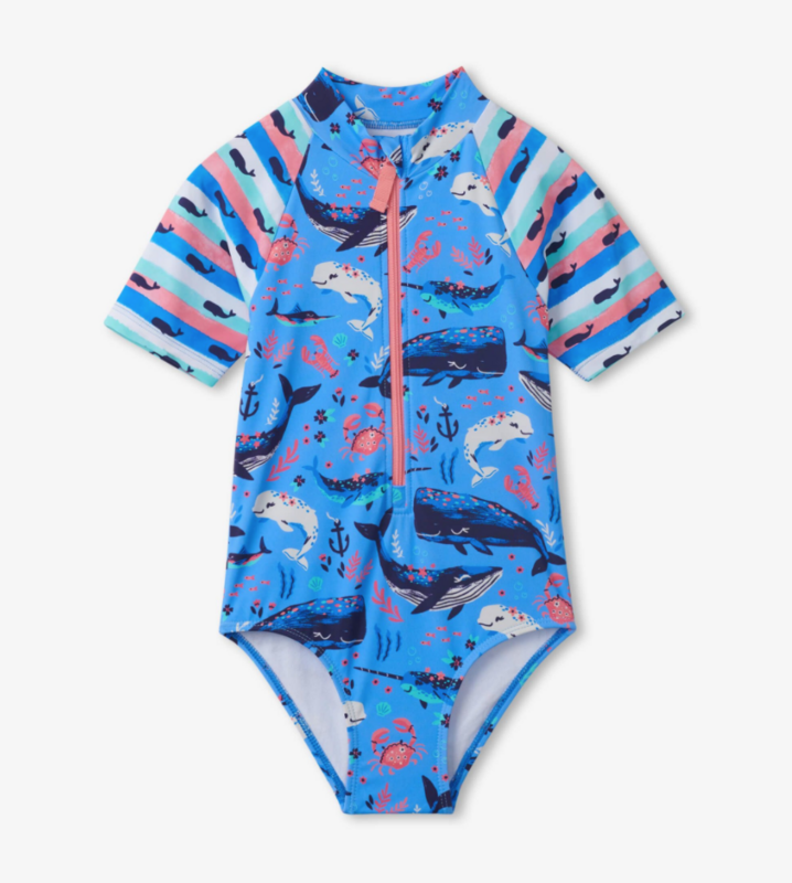 Aquatic Friends Rashguard One Piece 