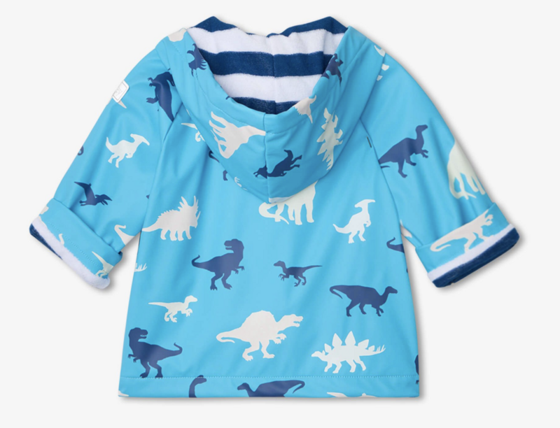 Prehistoric Dinos Colour Changing Baby Raincoat