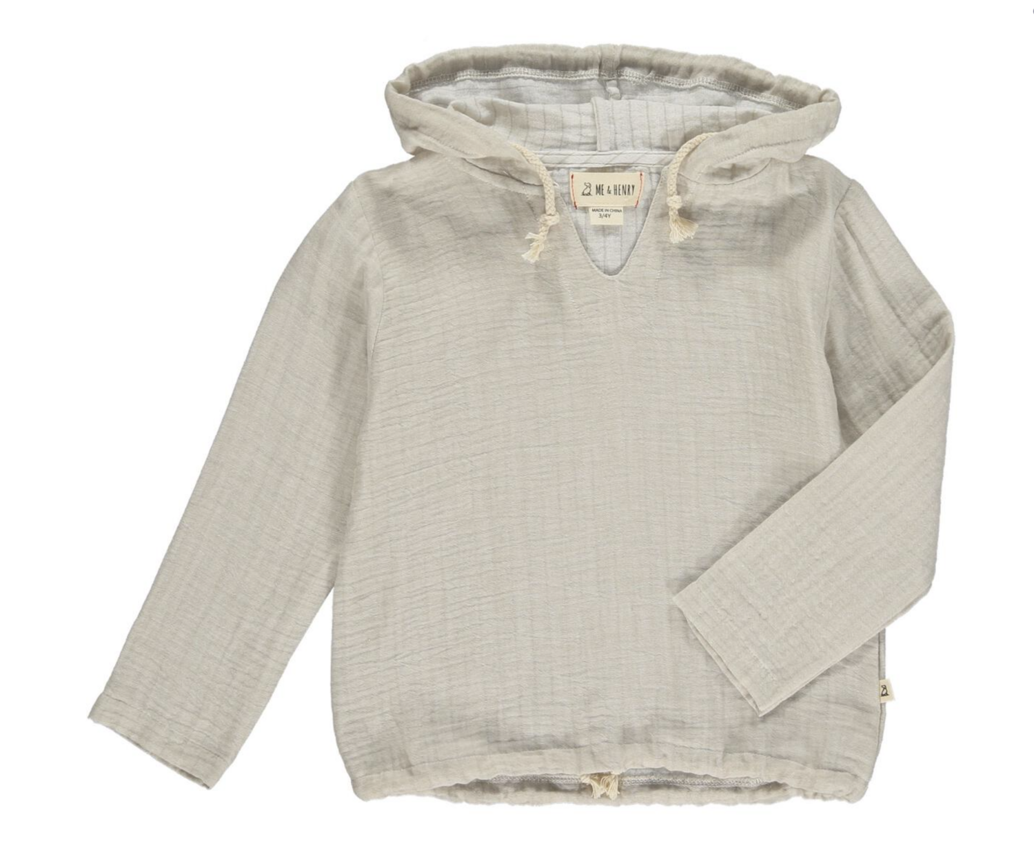 ST.IVES Gauze hooded top stone