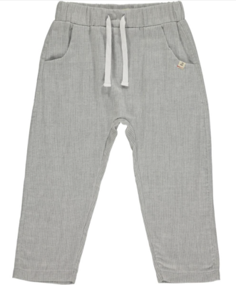 BOSUN gauze pants grey stripe