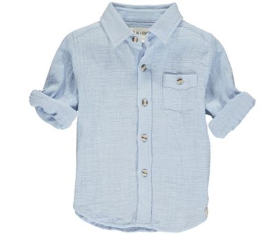 MERCHANT long sleeved shirt pale blue