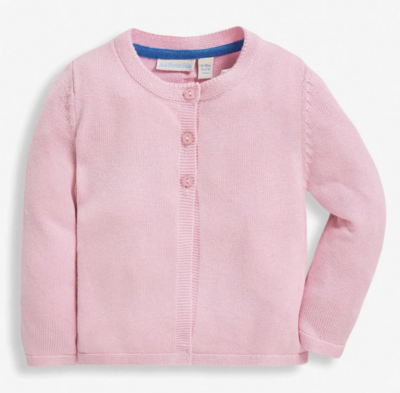 Basic Cardigan pink 3/4