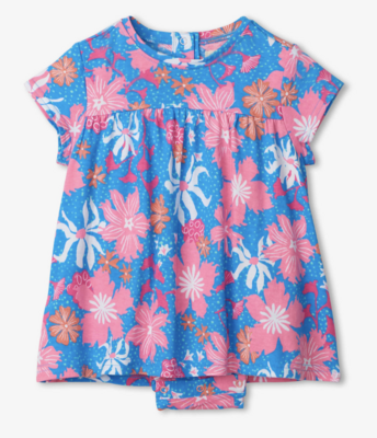 Spring Blooms Baby One Piece Dress