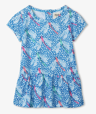 Spotted Dragonflies Baby Gathered Dress