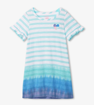 Coastal Dip dye tee shirt dress