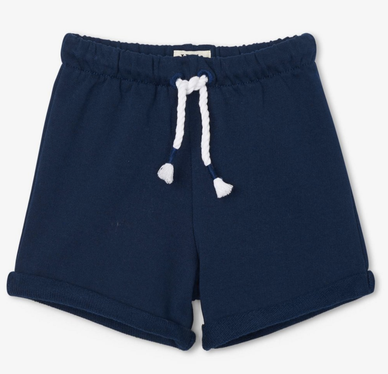 Navy Toddler Pull On Shorts