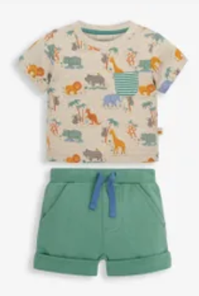Safari Print T-Shirt and Shorts Set 12-18 mos