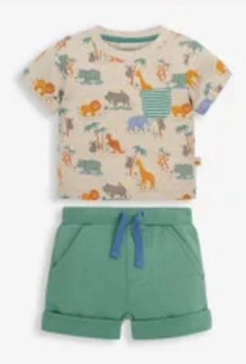 2 piece short/tee set 0-3mos.