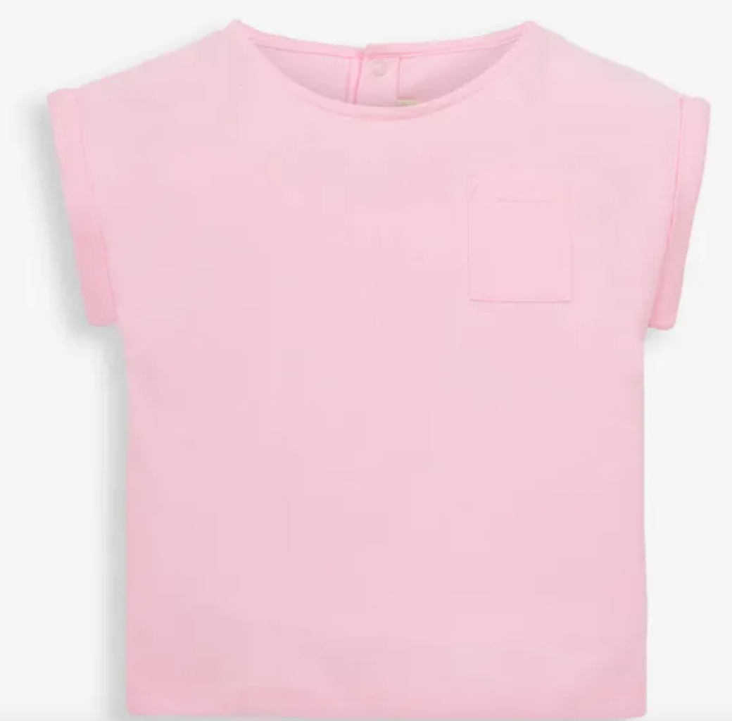 Pretty Drop Shoulder T-Shirt pink 3/4