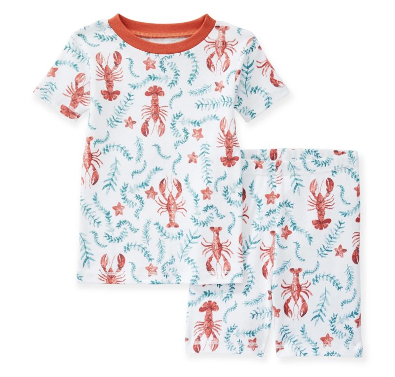 Lobster Maze Tee &amp; Short PJ Set