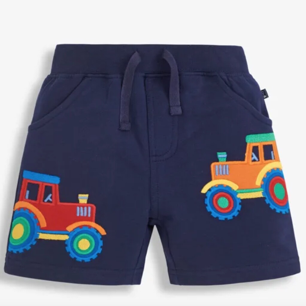 Tractor Applique Shorts 2/3