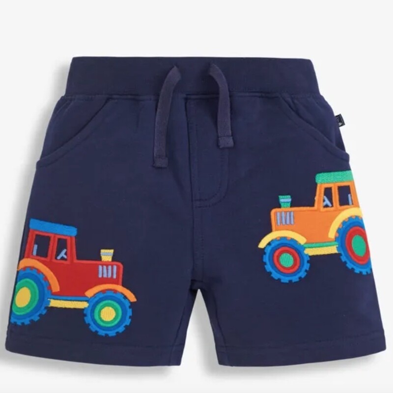 Tractor Applique Shorts 12-18 mos.