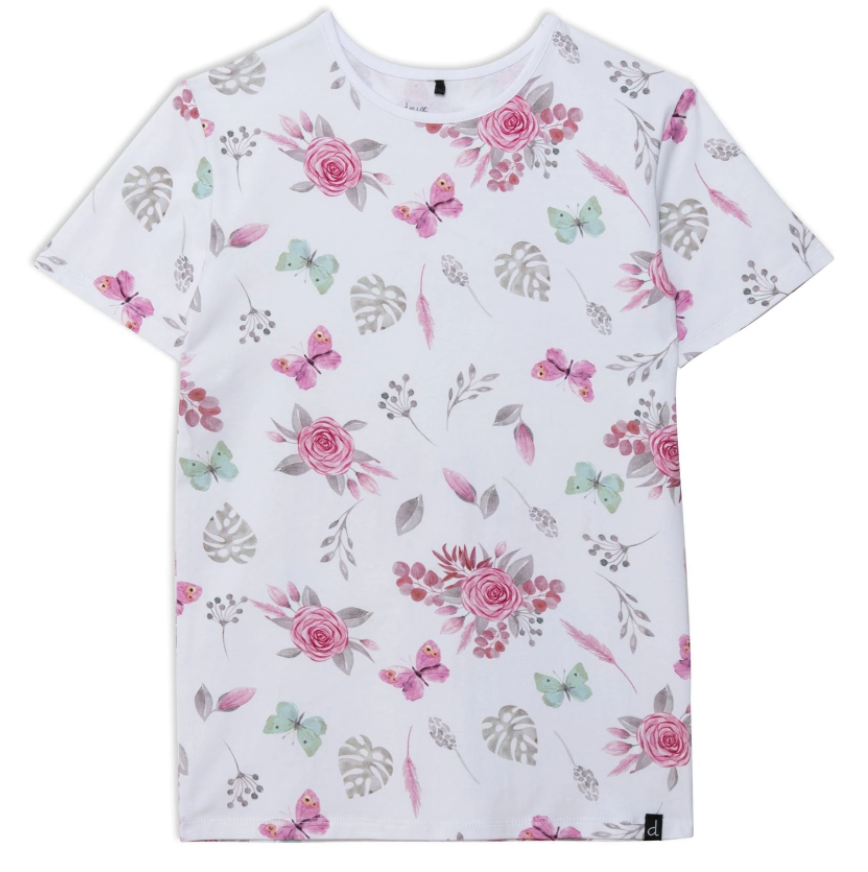 Printed Butterfly Tee D30H74