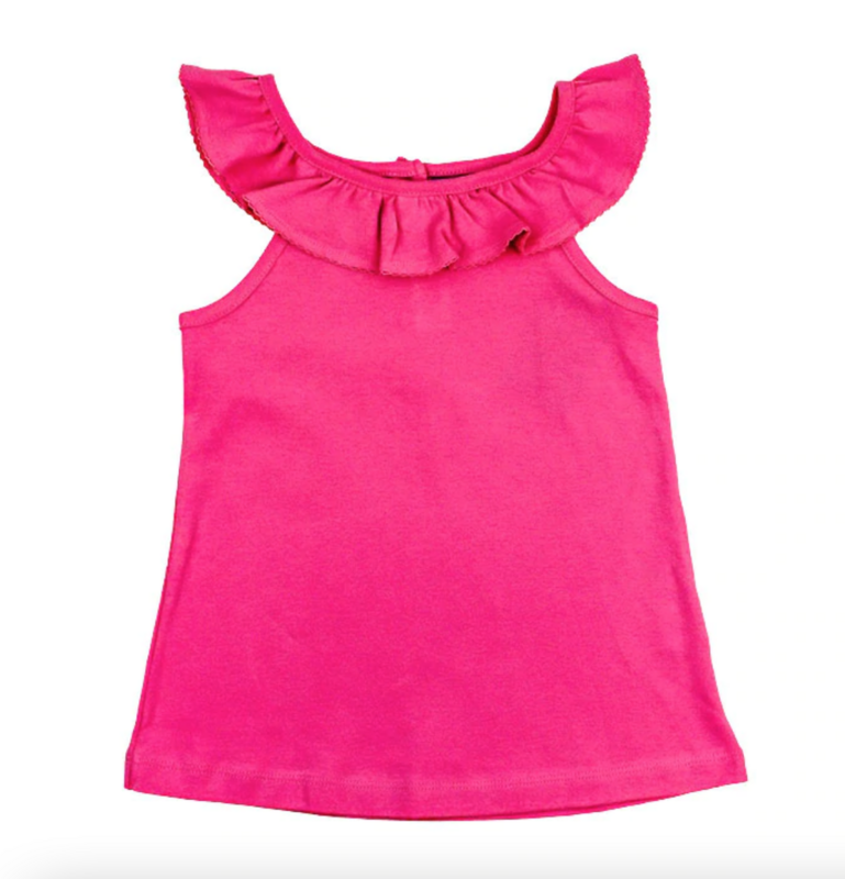 Ruffled Tee Med Pink