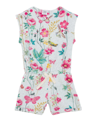 Botanical Flowers French Terry Jumpsuit