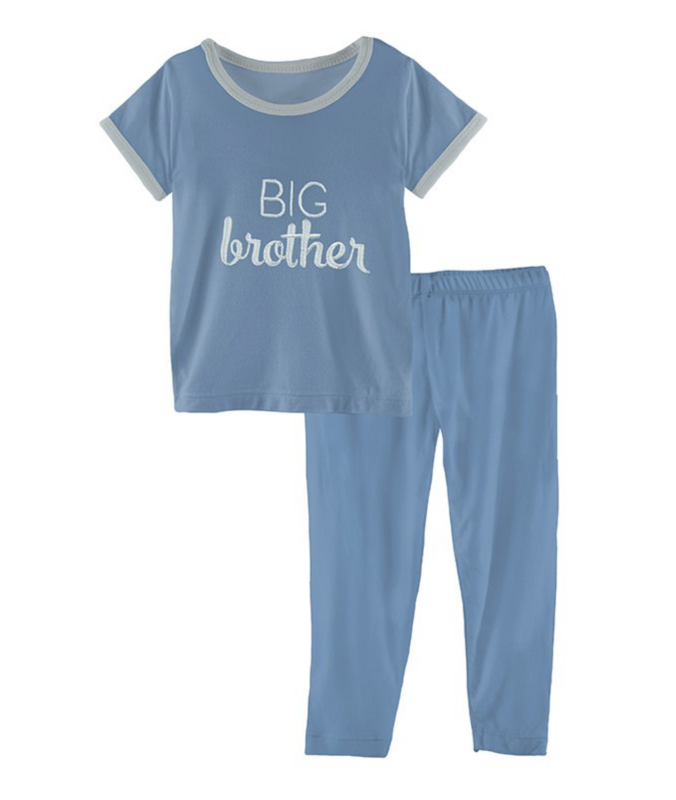 Short Sleeve Applique Pajama Set