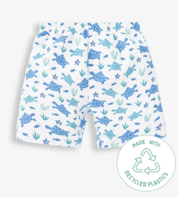 Turtle Swim Shorts with Intergral Nappy 0-3 mos.