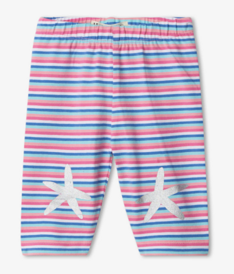 Summer Stripes Baby Capri Leggings