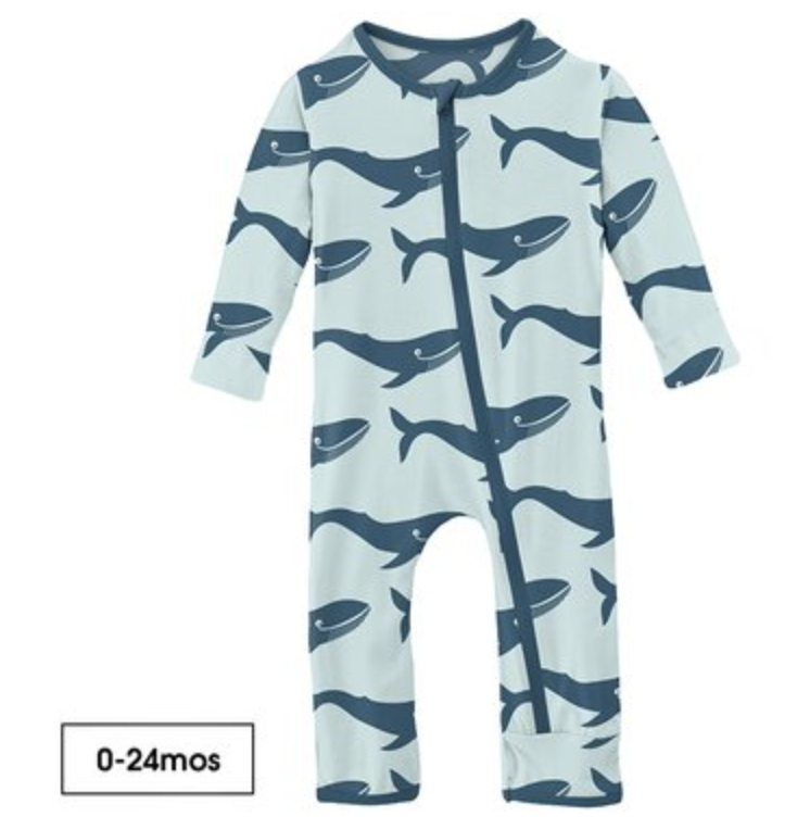 Fresh Air Blue Whale Coverall with Zipper