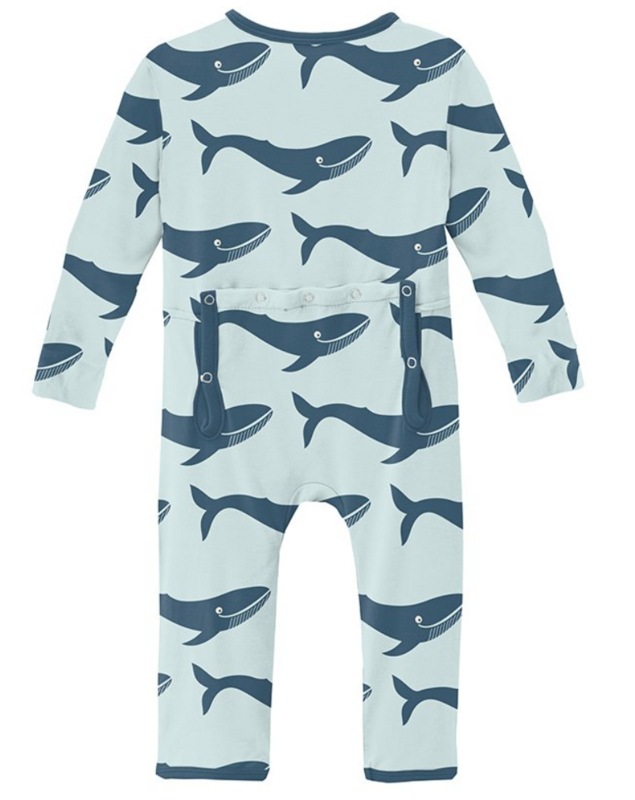 Fresh Air Blue Whale Coverall with Zipper