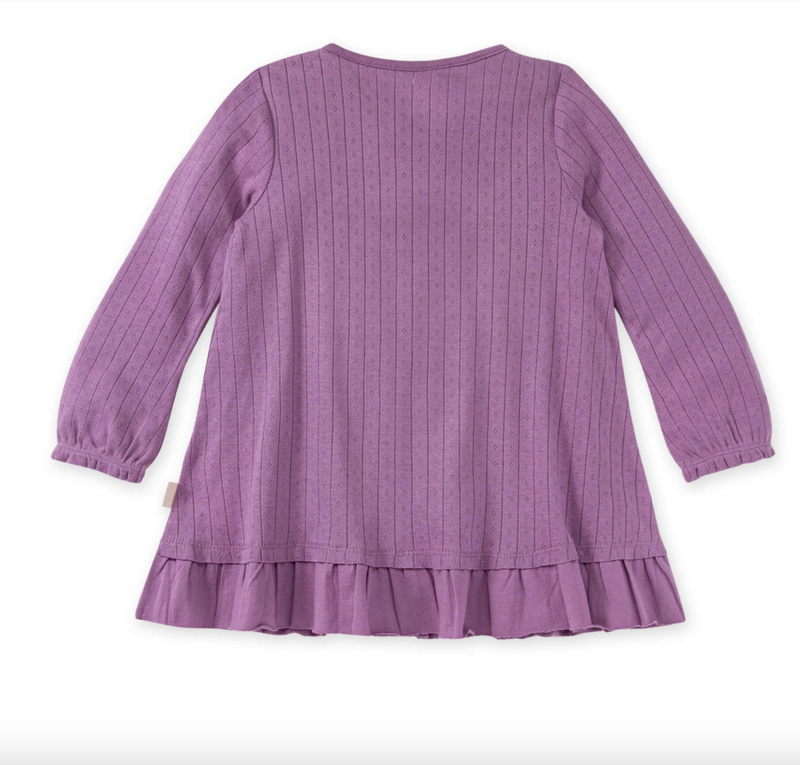 Pointelle Dress &amp; diaper cover set- mojave