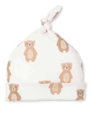 Kissy Love Bear Knotted Hat