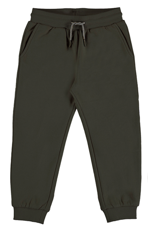 basic cuffed fleece trousers