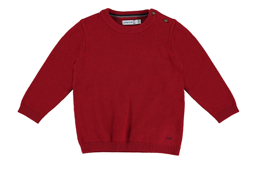 Crew neck sweater Red