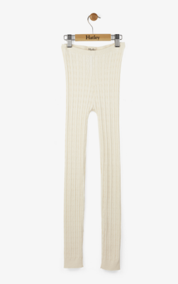 cream cable knit tights