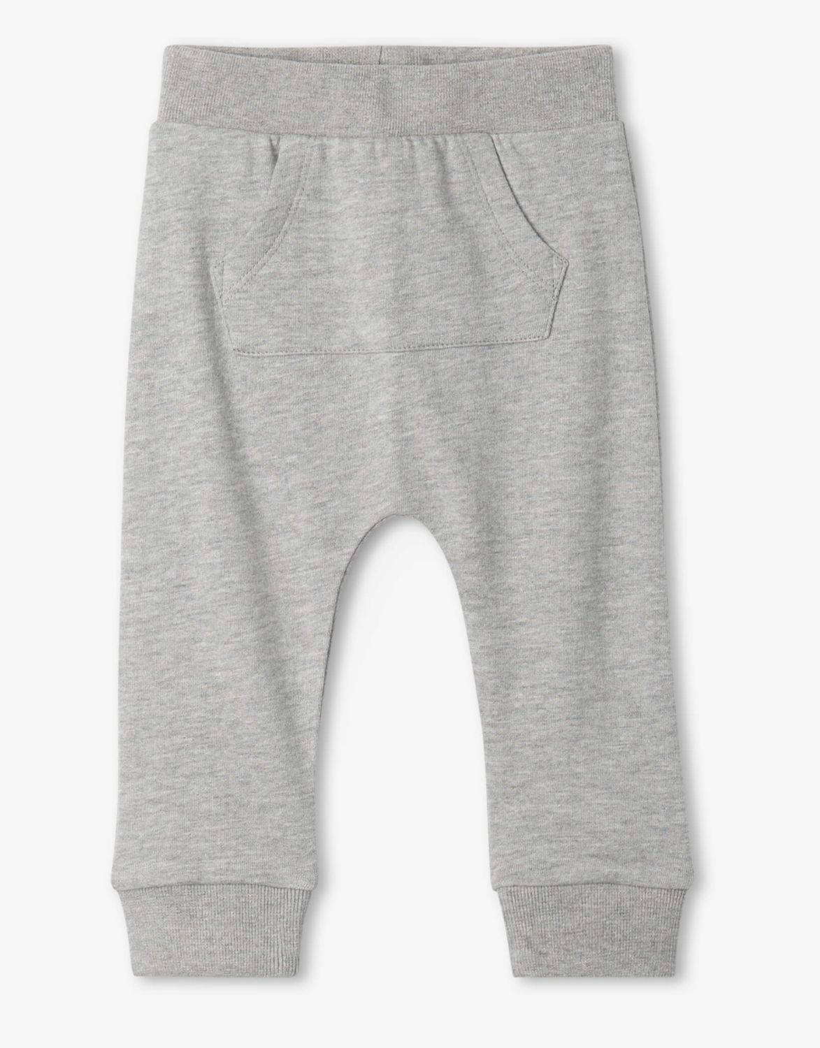 Grey melange kanga pocket baby joggers