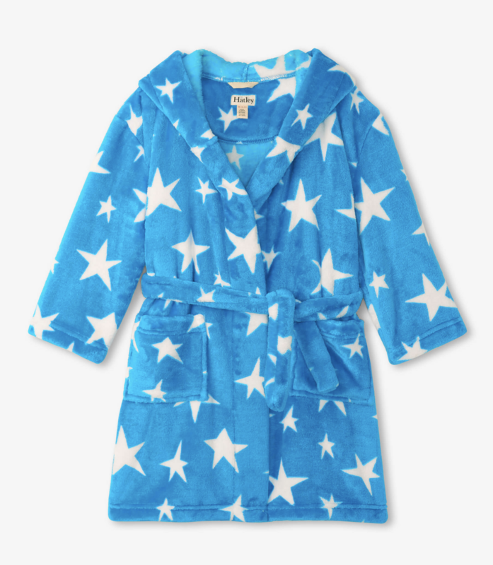 starry night fleece robe