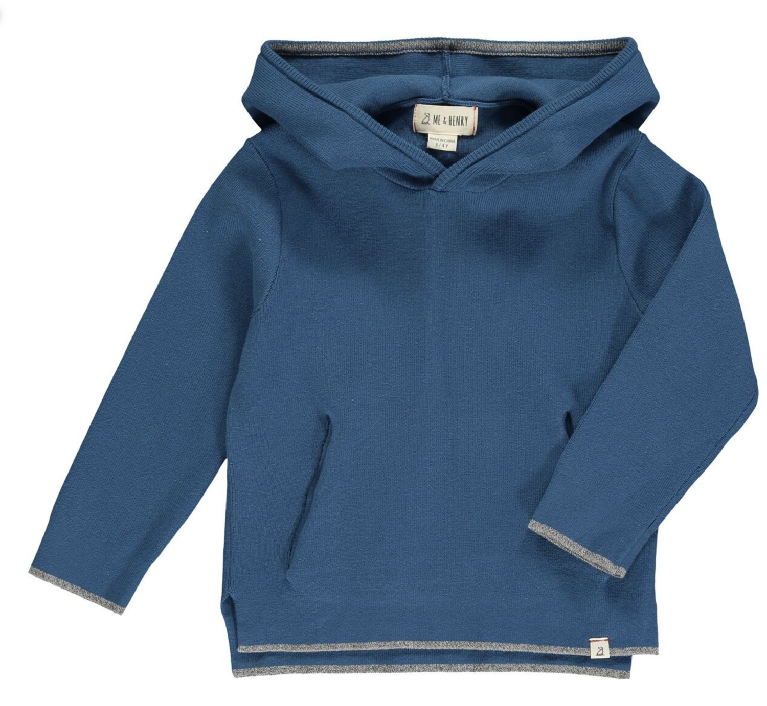 Blue Leiper Hooded Sweater